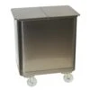 Rollbarer Vorratsbehälter Aus Edelstahl, 120 Liter