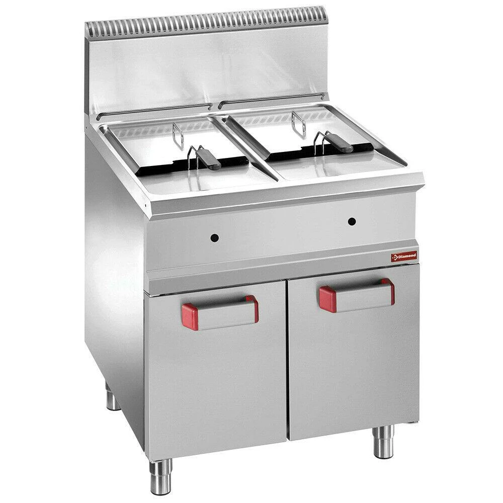 Gastro Gas-Fritteuse Zwei Becken Tischgerät Fritteuse Je 8 L Kapazität 4 Gastro Gas-Fritteuse Zwei Becken Tischgerät Fritteuse Je 8 L Kapazität – Bild 4