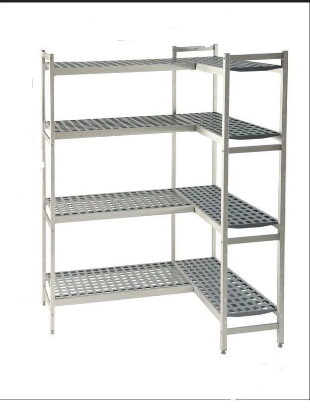 Gastro Edelstahl Kühlzellenregal, Regal,Lagerregal 1264x370x1680+1810x370x1680mm 6 Gastro Edelstahl Kühlzellenregal, Regal,Lagerregal 1264x370x1680+1810x370x1680mm – Bild 6